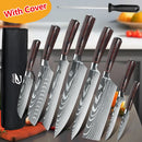 The Forge | Premium 7Cr17MoV Stainless Steel Chef Knife Set with Nylon Bag