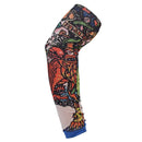 1Pcs New Flower Arm Tattoo Sleeves Seamless Outdoor Riding Sunscreen Arm Sleeves Sun Uv Protection Arm Warmers For Men Women