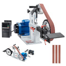 SucceBuy Bandschleifer 72 x 2 Zoll, regelbare Geschwindigkeit, 1500W, 2PS, Polier- und Schleifmaschine, Metallbearbeitung, Messerherstellung