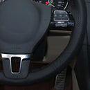 DIY Black Soft Artificial Leather Car Steering Wheel Cover For Volkswagen VW Gol Tiguan Passat B7 Passat CC Touran Jetta Mk6