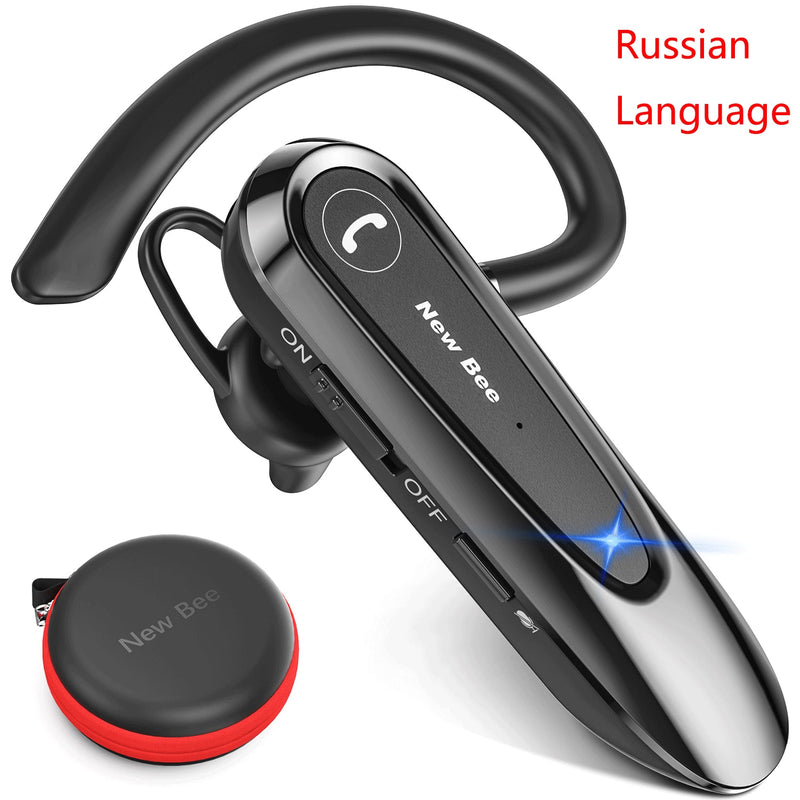 New Bee B45 Bluetooth 5.0 Headset Wireless Earphone Headphones with Dual Mic Earbuds Earpiece CVC8.0 Noise Reduction for Driving