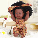 African American Reborn Doll Simulation Black Full Enamel Baby Doll Girl Toys Lifelike Play Dolls Fun Kids Toy Children Gifts