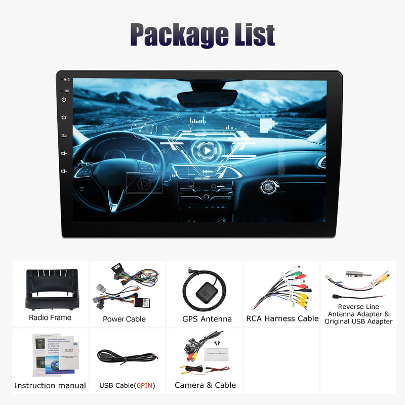 ESSGOO Android 13 Car Stereo Radio For Ford Fiesta MK6 2009-2013 Wireless Carplay Android Auto Touchscreen GPS Nav BT FM RDS