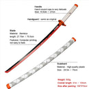 1:1 Scale Anime Swords Giyuu Katana 104cm Authentic Cosplay Weapons Props With Sword Holder And Belt Halloween Samurai Style
