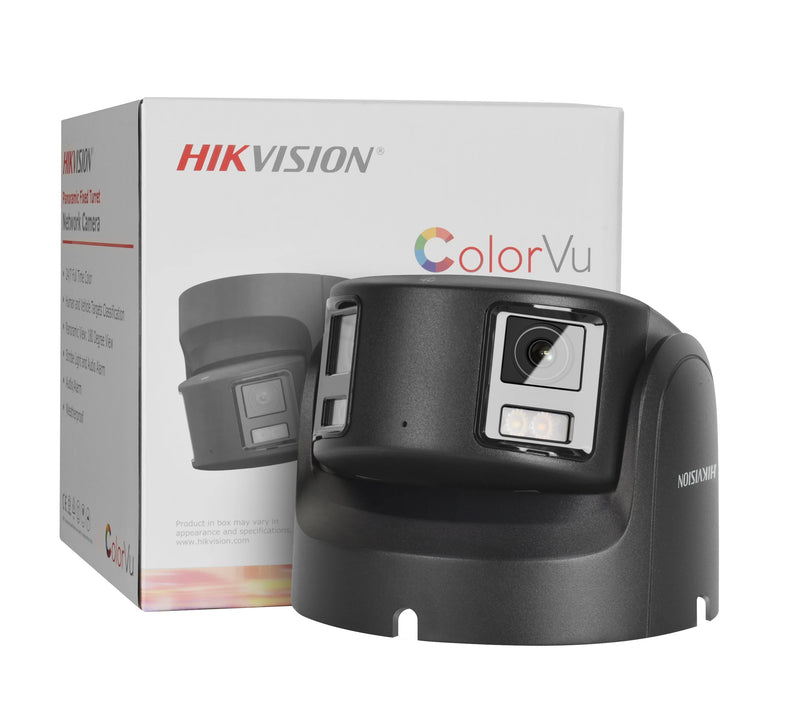 Hikvision 8MP IP Camera Panoramic ColorVu Turret DS-2CD2387G2P-LSU/SL 4K Security Double Lens Color Night Built-in Mic Speaker