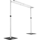 3X6M Double Crossbar Pipe&Drape Backdrop Stand Applicable To Centers for Wedding Curtain Decoration Portable Aluminum Pipe Kit