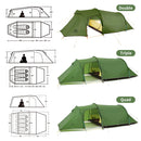 Naturehike Opalus 2 3 4 Tent 2 3 4 Person Hiking Tent 4 Season Tent Ultralight Family Travel Tent 20D Waterproof Camping Tent