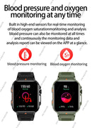 New Outdoor Military Man Smart Watch Men Bluetooth Call Smartwatch Android IOS IP67 Waterproof Ftiness Watches For Android IOS