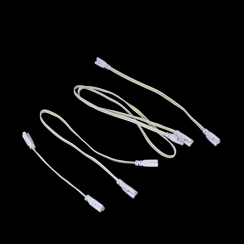 20/30/50/100CM LED Tube Lamp Connected Cable T4 T5 T8 LED Light Double-end Connector Wire 3 Pins Connected Cable 2.5A 0-250V