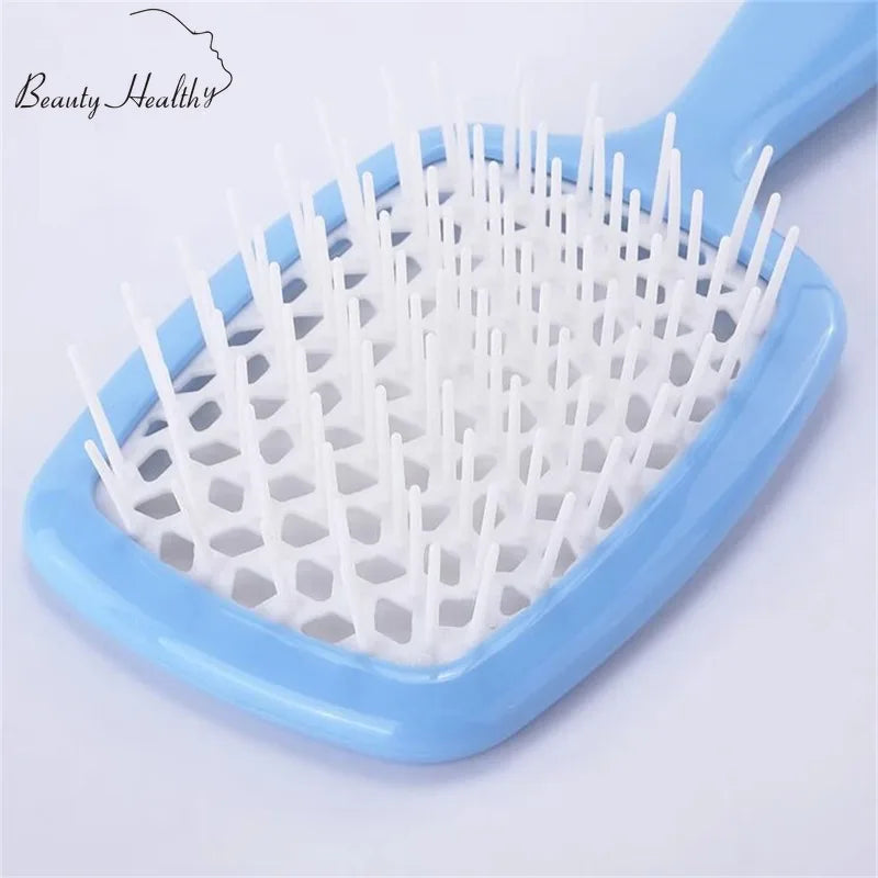 Tangled Hair Comb Detangling  Brush Large Plate Massage Combs Hollow Out Hair Brushes Barber Comb Salon  Styling Tools