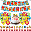 Superzings Birthday Party Supplies Balloon Banner Backdrop Tableware Cake Topper Party Decoration Baby Shower