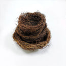 10/12/15cm Easter Rattan Artificial Bird Nest Brown Handmade DIY Egg Nest Crafts For Home Garden Happy Easter Party Decoration