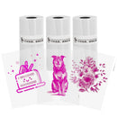 Color On Clear Sticky Paper Mini Thermal Paper Transparent Self-Adhesive For Portable printer T02/M02 For Memo Scrapbook Diary