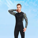 Men Diving Suit Long Sleeve Sunscreen Diving Protection Clothes Cold Proof with Zipper Elastic Breathable Water Sports Equipment