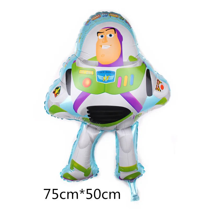Cartoon Toy Story Buzz Lightyear Birthday Party Decoration Disposable Tableware Paper Plates Cups Balloons Baby Shower Supplies