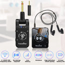 Wireless in Ear Monitor System Rechargeable Transmitter Receiver Wireless Earphone Monitor Transmission System 10H Battery Life