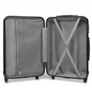 Kono Koffer, Hartschale ABS Reise-Trolley mit 4 Spinner-Rädern und TSA-Schloss