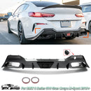 For BMW 8 Series G16 M850i 840d Sport Bumper Rear Diffuser Lip Carbon Fiber ABS