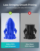 SUNLU 10KG PETG/ABS Filaments 10Rolls 3D Filament 1KG/roll 1.75mm 100% Filament Lines Up Neatly For 3D Printing From EU US