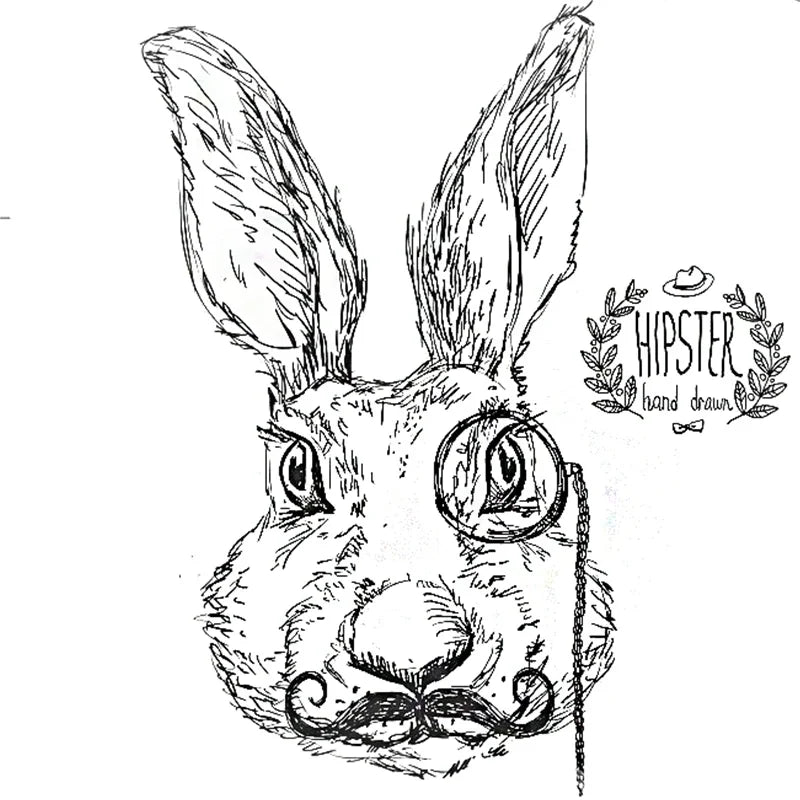 2022 New 10x10 Retro Easter Clear Stamps Girls Stamps Tie Child Bunny Lady Card Crafts No Metal Cutting Dies Scrapbooking