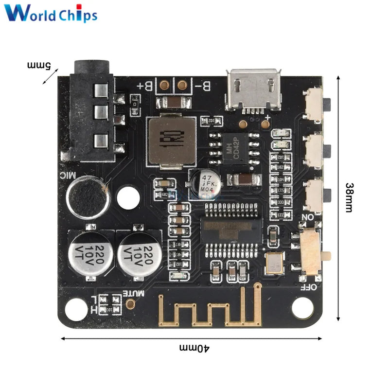 MP3 Bluetooth Audio Decoder Module 4.1 Lossless Car Stereo Amplifier Board For Speakers Plate MP3 Receiver 5V