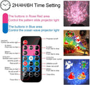 Halloween Christmas Projector Lights Outdoor 16 HD Slides, 2 in 1 Water Wave Lamp with Color Patterns, Timer & Remote for Party
