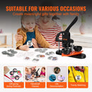 SucceBuy Button Maker 25/32/58 Pin Maker with Button Parts Ergonomic Arc Handle Punch Press Kit Button Maker Machine