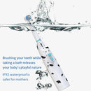 Children's Electric toothbrush kids baby spotted dog features dust cover cartoon type children round head battery