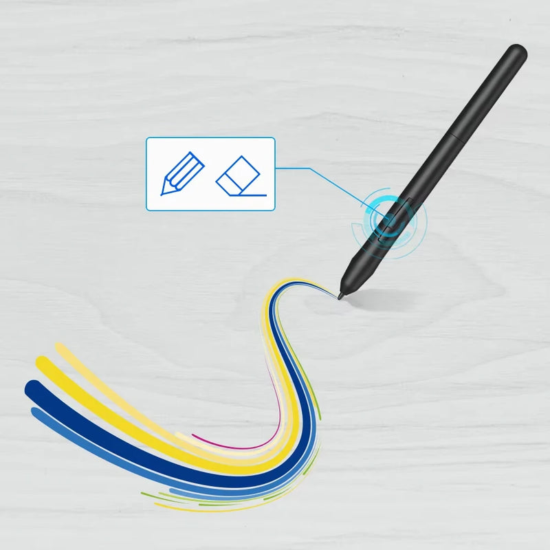 PN01 Battery-Free Passive Stylus with 5 Replace Nibs for XP-Pen / Ugee Graphic Tablet Star03/Star06/StarG430S/StarG640/Deco Fun