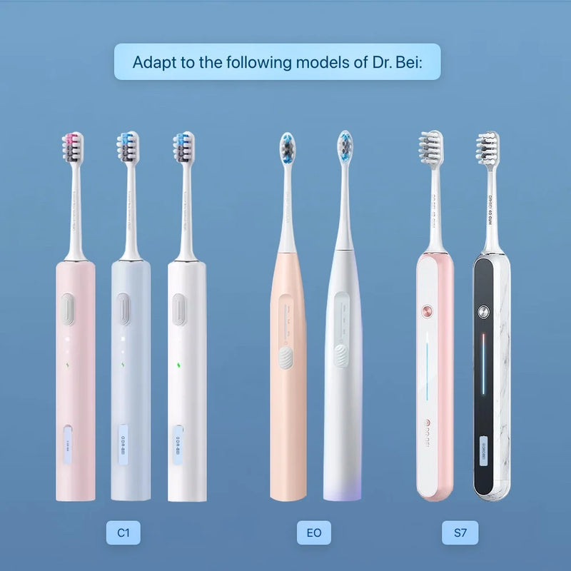 DR·BEI C1/C2/C3/E0/E3/E5/S7/S03 Electric Tooth Brush Replacement Head DuPont Bristle Nozzle,4/8/16PCS