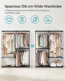 SONGMICS closet, Wardrobes, Freestanding wardrobe, Clothes Racks, coat rack, fabric Racks