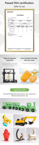 eSUN 3D Printer Filament PLA+ 1.75mm Dimensional Accuracy +/- 0.03mm 1KG (2.2 LBS) Spool 3D Printing Material For 3D Printers