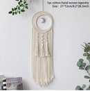 Nordic Stern Mond Makramee Heimdekoration Accessoires Boho Deko Ramadan Mädchen Kinder Babyzimmer Wanddeko Traumfänger Wandbehänge