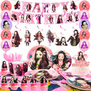 Nezuko Birthday Decorations,117pcs Decorations&Nezuko Party Tableware Set-Party Plates Tablecloth&Cake Topper Banner Balloons