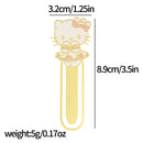 Cute Hello Kitty Series Bookmarks Metal Book Page Holders Anime Fans Collection Gift for Book Lovers Book Accessories