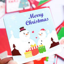 12 STÜCK/24 STÜCK Zufällige Weihnachtsgrußkarte Kinder Mini Segensgrußkarten Umschlag Neujahr Postkarte Geschenkkarte Weihnachtsparty