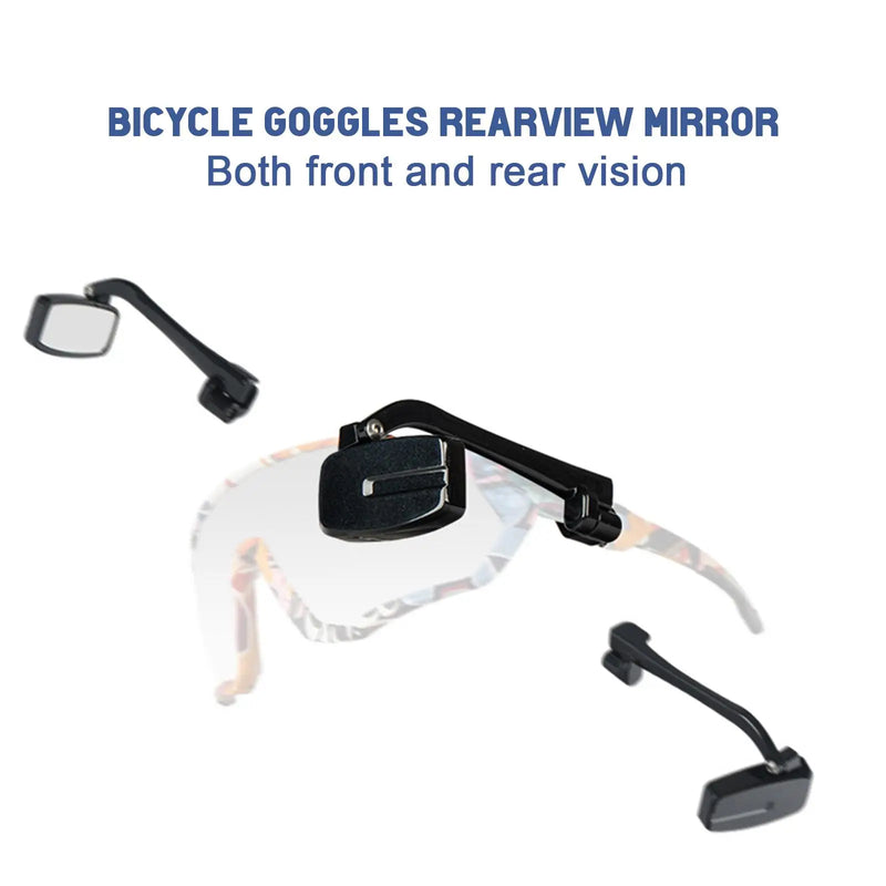 Bike Bicycle Cycling Riding Glasses Rear View Mirror 360 Rearview Adjustment Rear View Eyeglass Mount Helmet