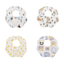 Kangobaby 4pcs Muslin Burp Cloths Sets Most Fashion Colorful Solid Color Baby Infinity Scarf Bibs