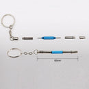 2Pcs Mini Glasses Screwdriver Keychain Set 5-in-1 Function Screwdriver Eyeglass Repair Kit for Glasses, Sunglasses