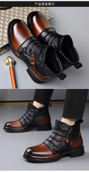 The Iron Archive | Men's Retro Zipper Ankle Boots