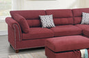 SOFA Sectional sofa Red Velvet Sectional sofa Red Velvet