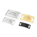 Curved Personalized Name Cat Dog Collar Accessories Anti-lost ID Tag Custom Pet Collar Nameplate Engraving Black Silver Golden