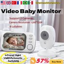 ABM600 Baby Monitor 3.5 Inch Baby Monitor Camera LCD 2.4G Mother Kid Two-way Audio Babysitter Surveillance Camera Safe VideoGift