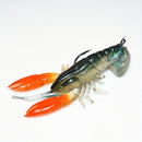 1Pcs 8cm/14g Catch More Fish with Crayfish Fishing Lures - Soft Lobster Shrimp & Claw Bait for Pole Fishing