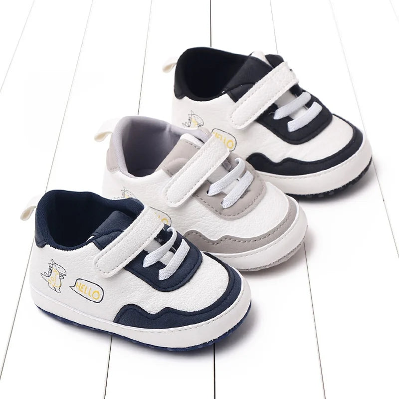 Spring Baby Sports Shoes Sneakers Newborn Boys Girls Cartoon Print First Walkers Infant Toddler Anti-slip Baby Pre-walkers Shoes