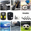 Digital tyre inflator DC 12V portable air compressor with 3 nozzle adapters For car tyres and other inflatable equipment