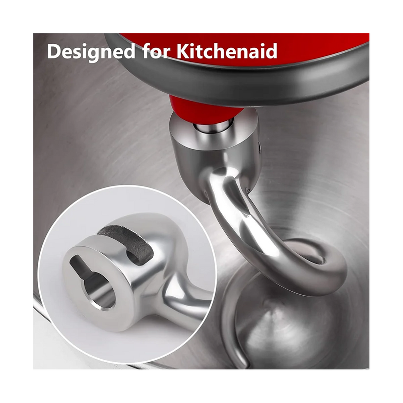 Dough Hook for Kitchenaid 5QT Lift and 6QT Stand Mixer, Mixer Dough Attachment, Dishwasher Safe