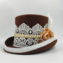 New Men Hat 100% Wool Fedora Hat Unisex Top Show Gentleman Bowler Hat Black Red Magic Hat Presidential Hat Feather Accessories