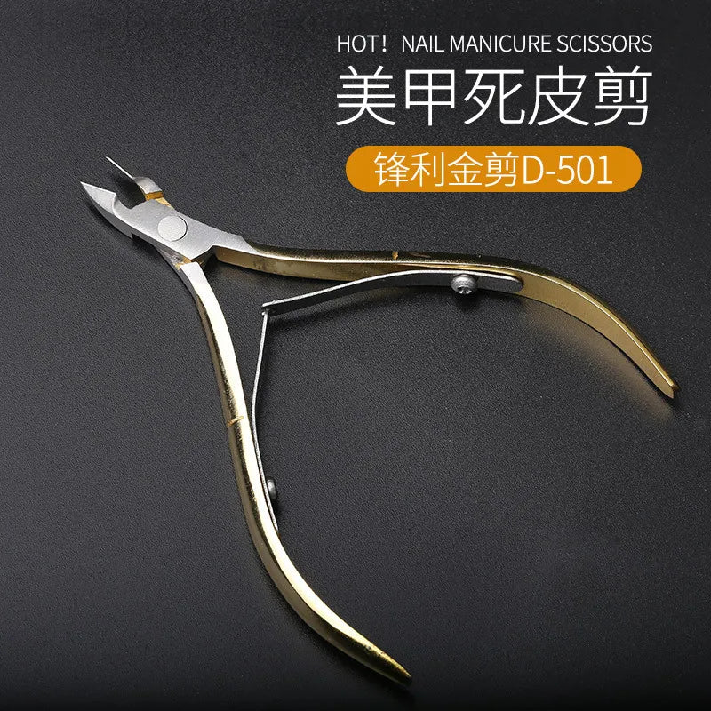 1pc Professional Cuticle Cutter Nail Nippers Scissors Manicure Pusher Pedicure Tong Dead Skin Remover Nail Cuticle Regrowth Tool