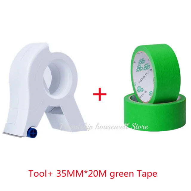 Painter Masking Tape Applicator Dispenser Machine Wall Floor Painting Packaging Sealing Tool for 1.88-2" x 60 Yard Standard Tape